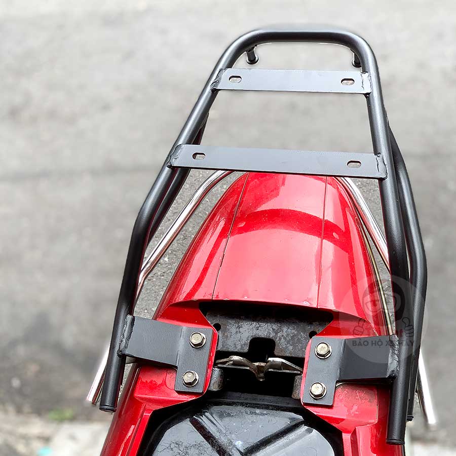 Baga R92 xe Honda Future Neo - Lắp khung sắt baga sau xe đi phượt